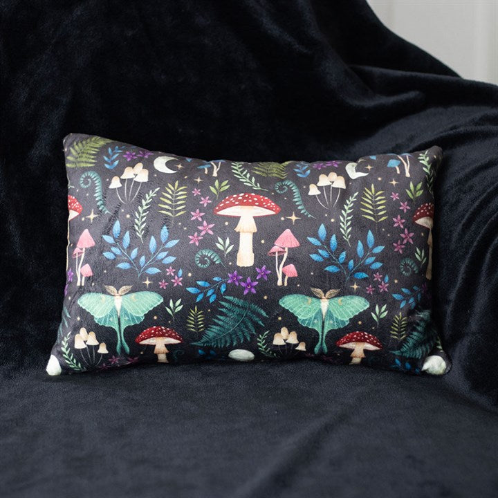 Eleanoras Dark Forest Print Rectangular Cushion Cushions & Covers