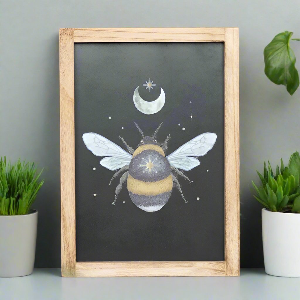 Eleanoras FOREST BEE FRAMED PRINT Framed Prints