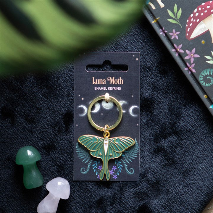Eleanoras Luna Moth Keyring Keyrings