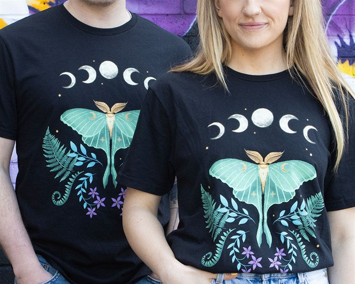 Eleanoras Luna Moth Unisex T-shirt Size XL T-Shirts