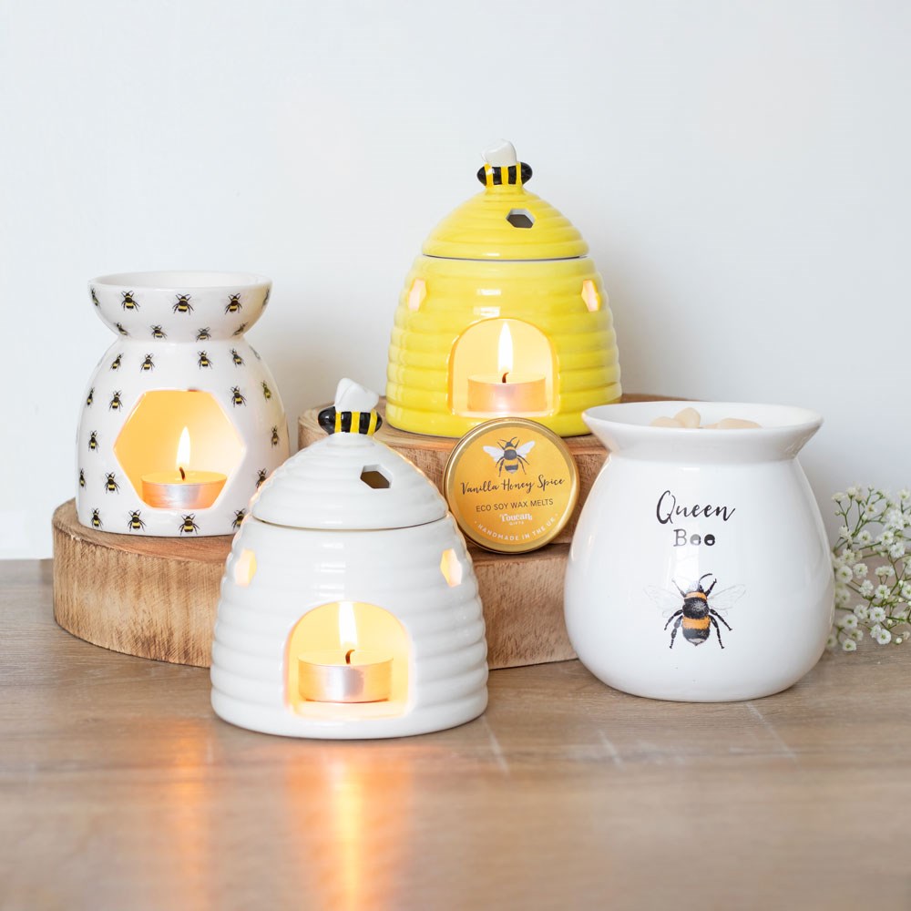 YELLOW BEEHIVE OIL BURNER