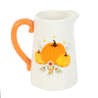 Eleanoras Autumn Pumpkin Ceramic Flower Jug Vases