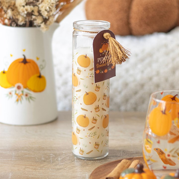 Eleanoras Pumpkin Print Tube Candle 