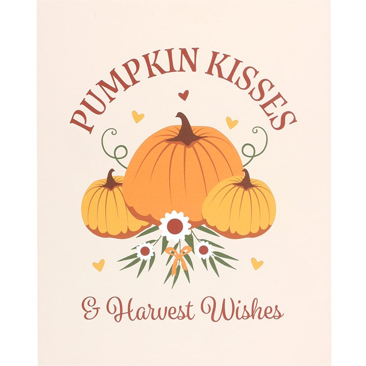 Eleanoras Pumpkin Kisses & Harvest Wishes Hanging Sign 
