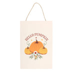 Eleanoras Autumn Days Hello Pumpkin Hanging Sign 