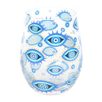 All Seeing Eye Print Stemless Glass