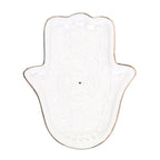 White Hand of Hamsa Incense Holder and Trinket Dish