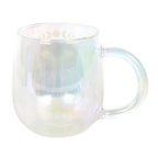 Intuition Double Walled Glass Mug with Aura Crystal Tea Infuser
