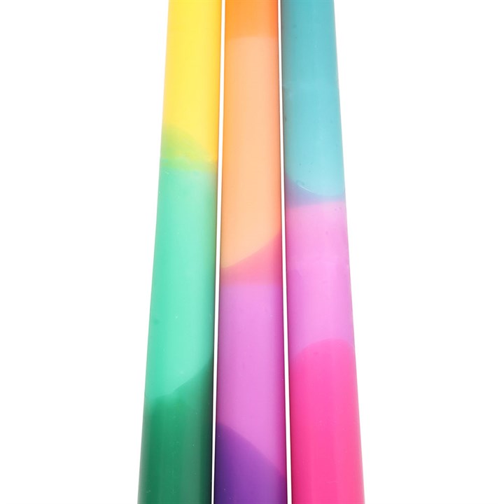 Dipped Aura Energy Taper Candles - Set of 3