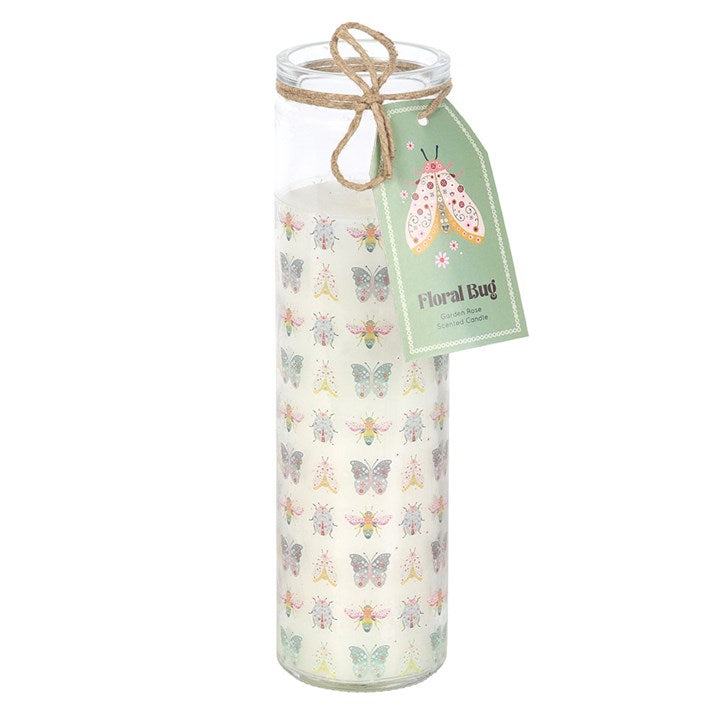 Eleanoras Floral Bug Garden Rose Tube Candle Candles
