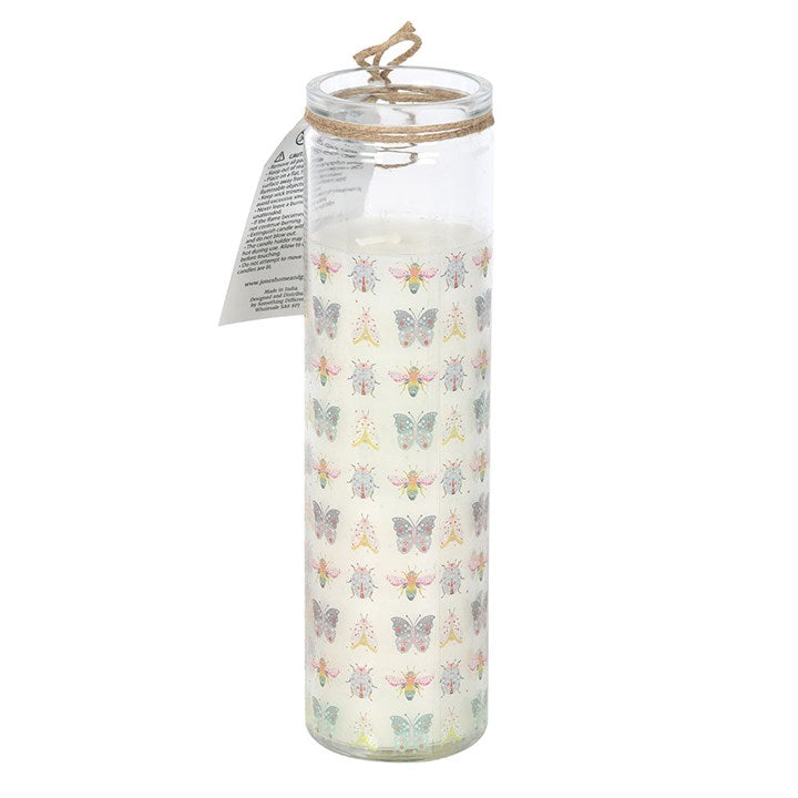Eleanoras Floral Bug Garden Rose Tube Candle Candles