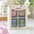 Eleanoras Set of 4 Floral Bug Mandarin & Bergamot Candles Candles