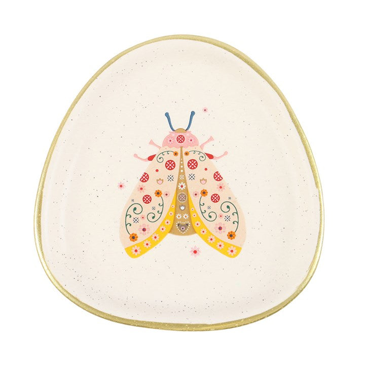 Eleanoras Floral Moth Trinket Dish 