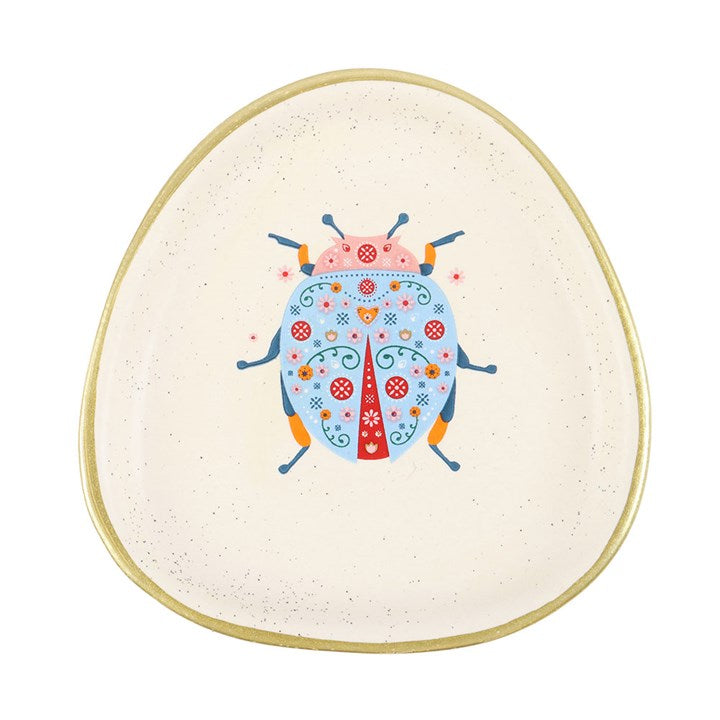 Eleanoras Floral Ladybird Trinket Dish Trinket Dishes