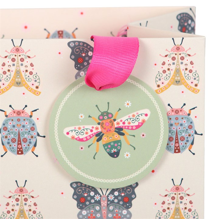 Eleanoras Floral Bug Print Medium Gift Bag Gift Bags