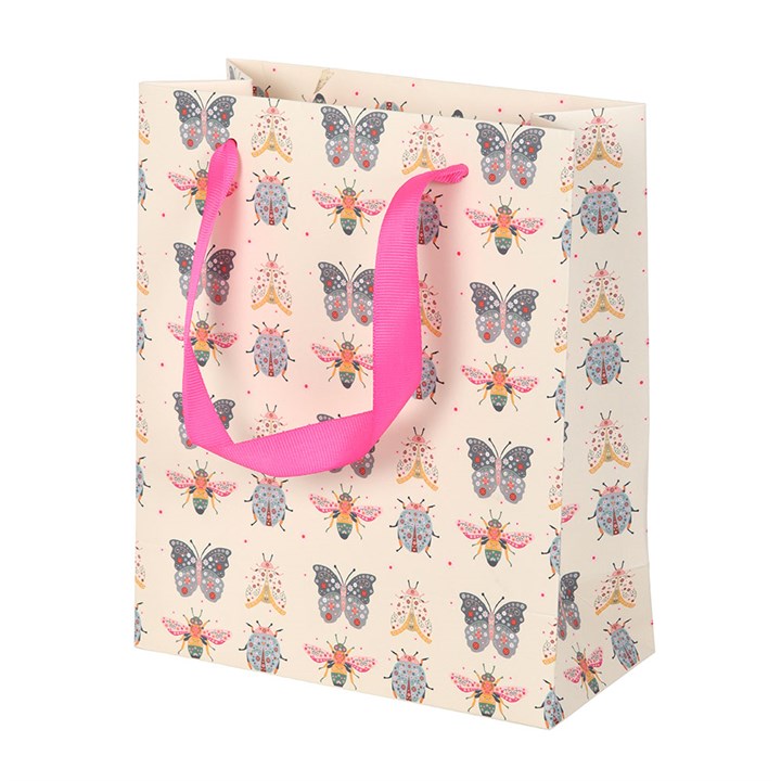 Eleanoras Floral Bug Print Medium Gift Bag Gift Bags