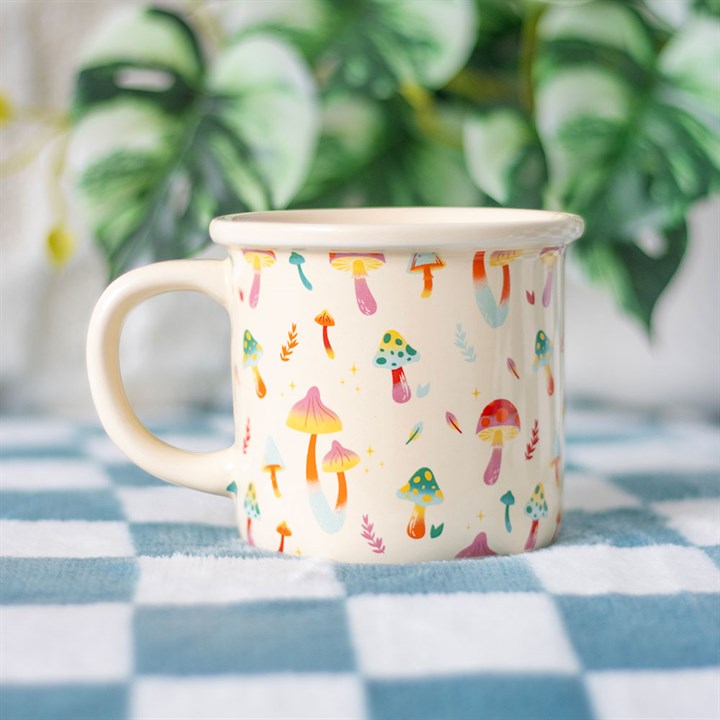 Eleanoras Funky Fungi Mushroom Print Mug Mugs