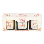 Eleanoras Set of 3 Funky Fungi Mushroom Votive Candles Candles