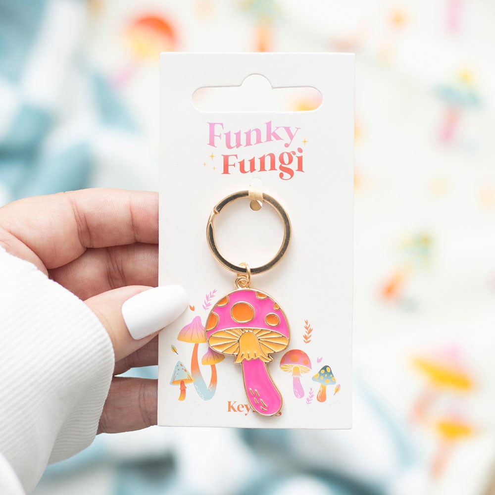 Eleanoras Funky Fungi Mushroom Keyring Keyrings