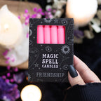 Eleanoras Friendship Pack Of 12 Pink Spell Candles Spell Candles