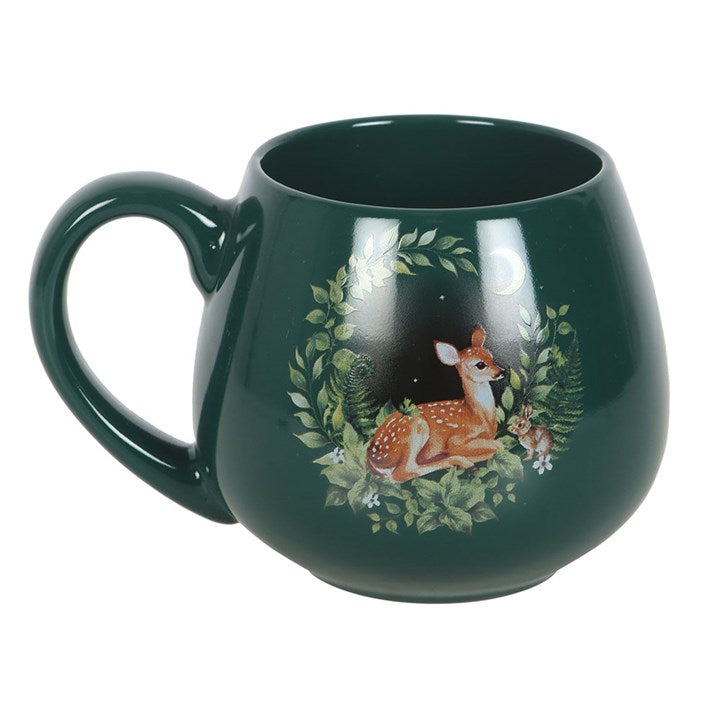 Eleanoras Green Fawn Rounded Mug 