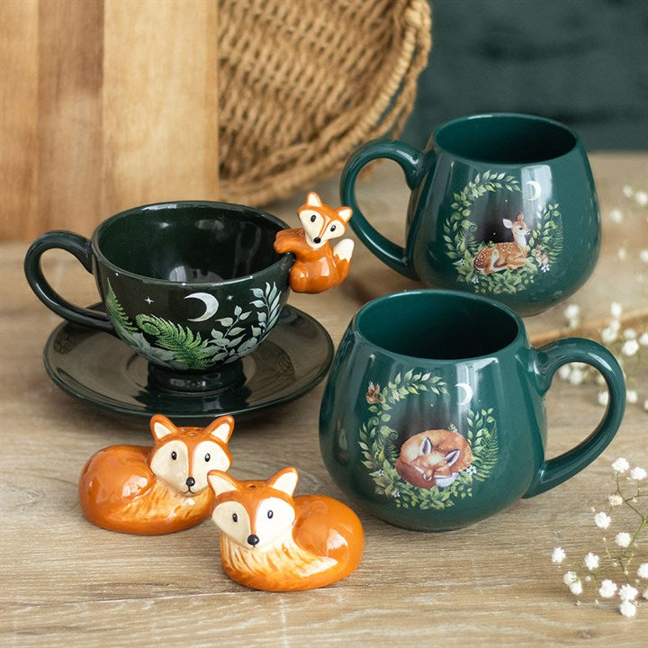 Eleanoras Green Fawn Rounded Mug 