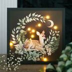 Eleanoras Fawn Light Up Canvas Plaque 