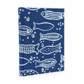 Indigo Fish Cotton Bound Notebook