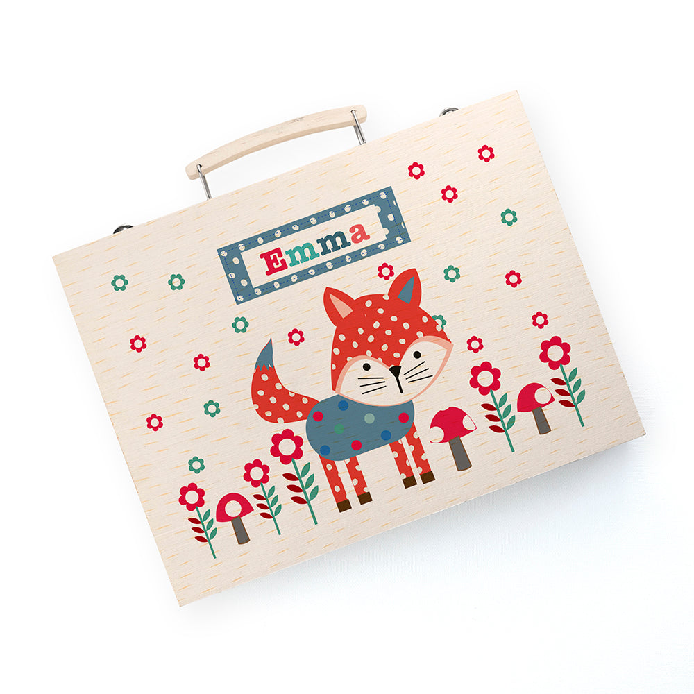 Woodland Fox Colouring Set | Personalised