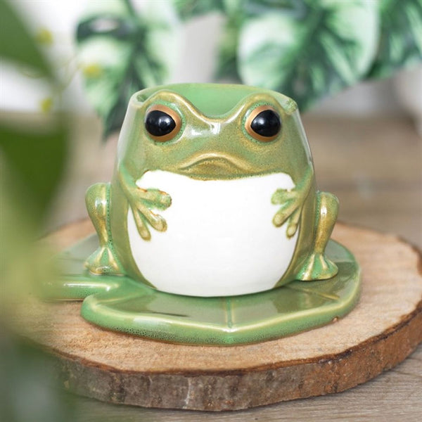 Eleanoras Frog Shaped Oil Burner On Lily Pad Oil Burners