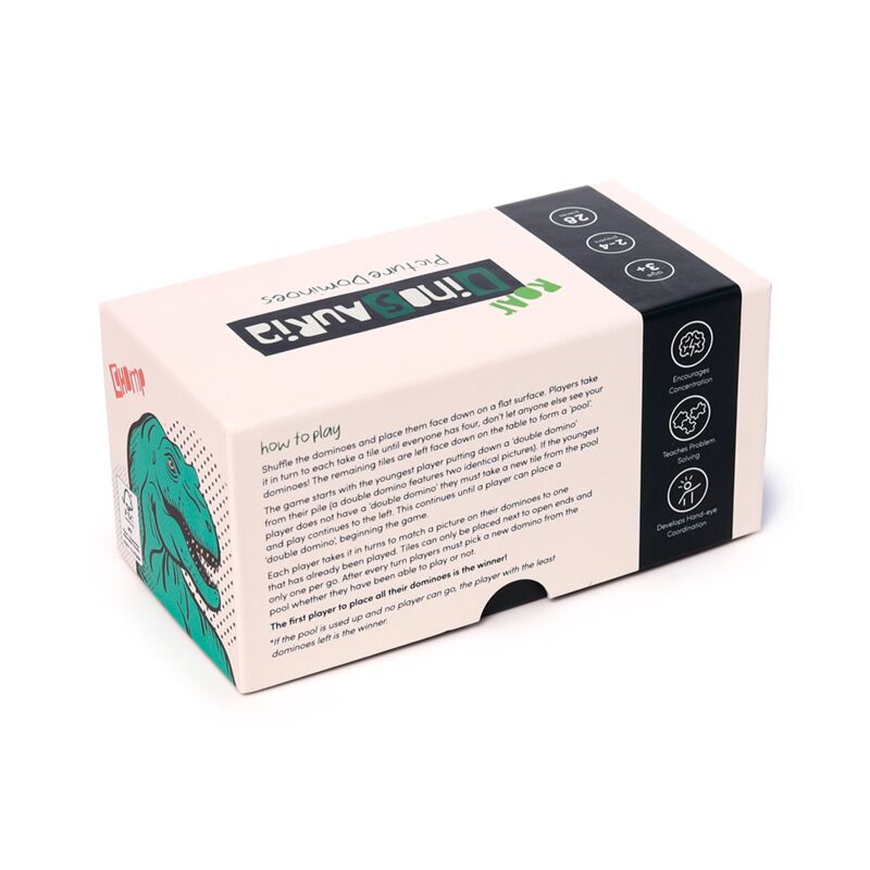 Eleanoras Dinosauria Kids Dominoes Set Toys