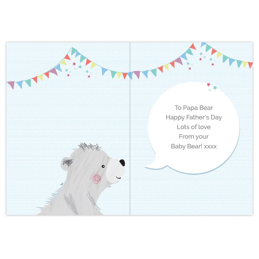 Eleanoras Personalised 1st Father's Day Daddy Bear Card Greetings Cards