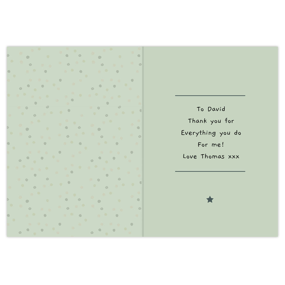 Eleanoras Personalised 'You're Like a Dad to Me' Card Greetings Cards