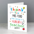 Eleanoras Personalised Thank You Teacher Card Greetings Cards