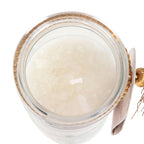 Eleanoras Athena Goddess Tube Candle with Clear Quartz Crystals 