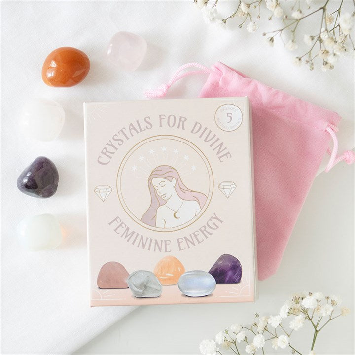 Eleanoras Set Of 5 Crystals For Divine Feminine Energy Crystals