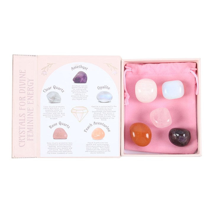 Eleanoras Set Of 5 Crystals For Divine Feminine Energy Crystals