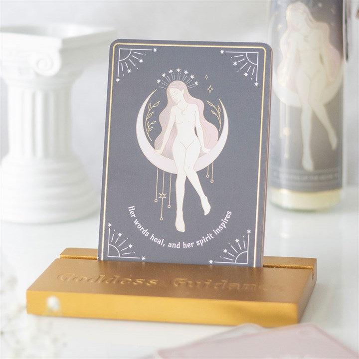 Eleanoras Goddess Energy Affirmation Cards With Wooden Stand Affirmation Cards