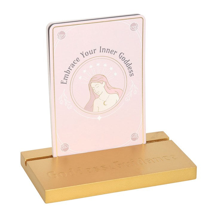 Eleanoras Goddess Energy Affirmation Cards With Wooden Stand Affirmation Cards