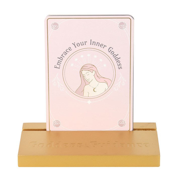 Eleanoras Goddess Energy Affirmation Cards With Wooden Stand Affirmation Cards