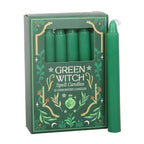 Pack of 12 Green Witch Spell Candles