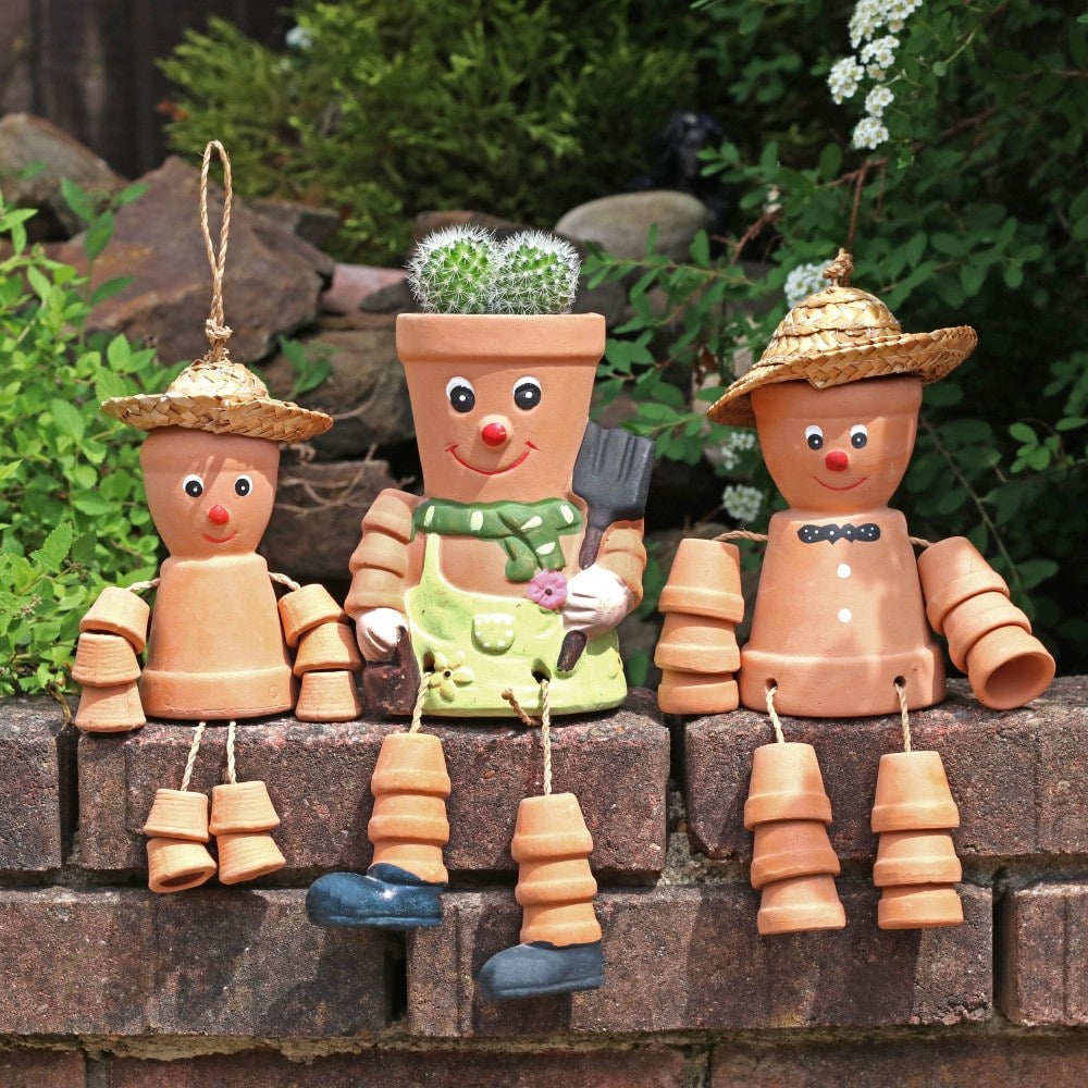 Eleanoras Terracotta Pot Man Planter Planters