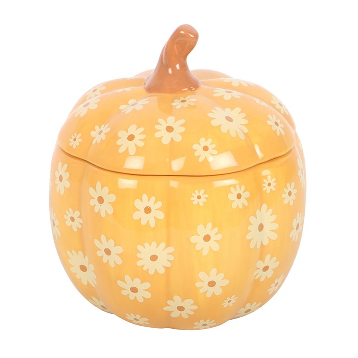 Eleanoras Groovy Floral Pumpkin Oil Burner Oil Burners