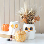 Eleanoras Groovy Floral Pumpkin Oil Burner Oil Burners