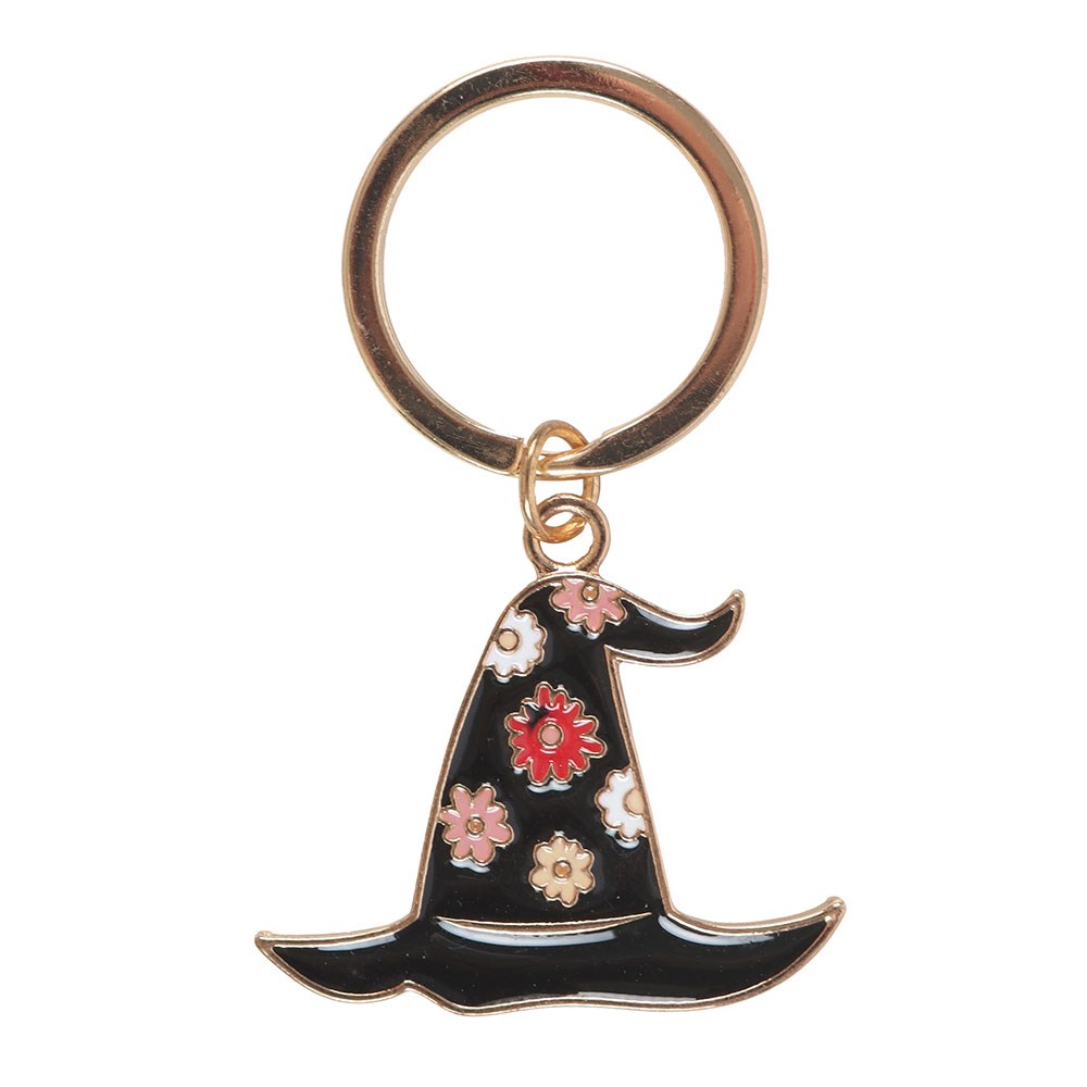 Eleanoras Spooky Babe Witch Hat Keyring Keyrings