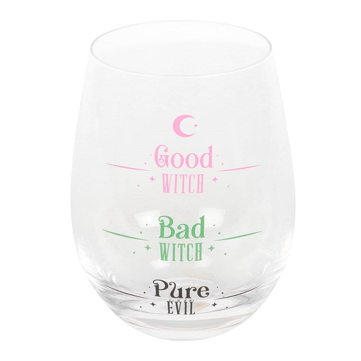 Good Witch, Bad Witch Stemless Glass
