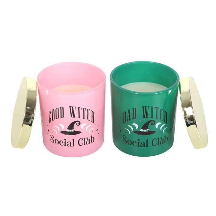 Set of 2 Good Witch and Bad Witch Scented Candles