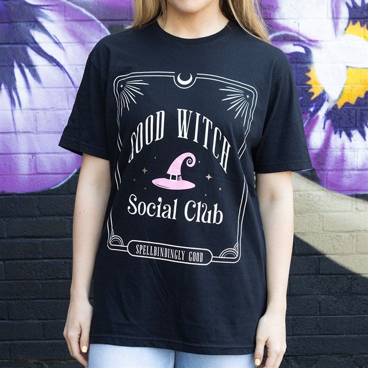 Eleanoras Pink Good Witch Social Club Unisex T-shirt Size XXL T-Shirts