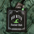 Bad Witch Social Club Polycotton Tote Bag with Pin Badge