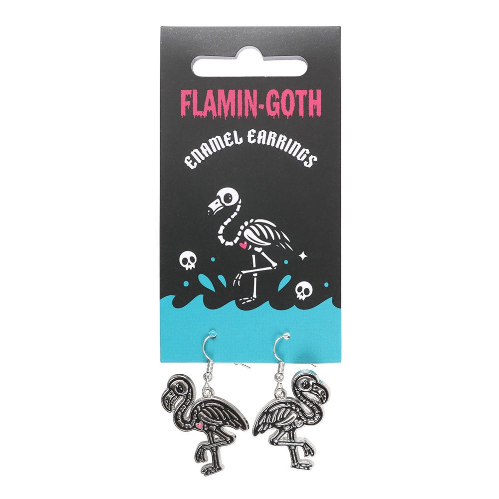 Flamin-goth Enamel Dangle Earrings